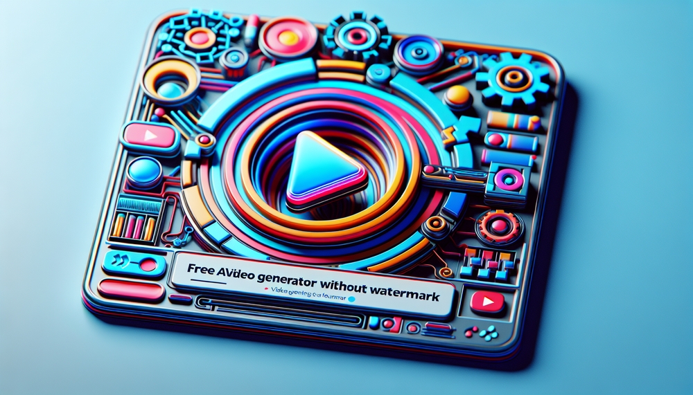 img of free ai video generator without watermark for youtube